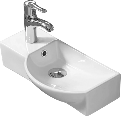 Рукомойник Weltwasser WW Aisbach 7950 GL-WT L глянцевый белый
