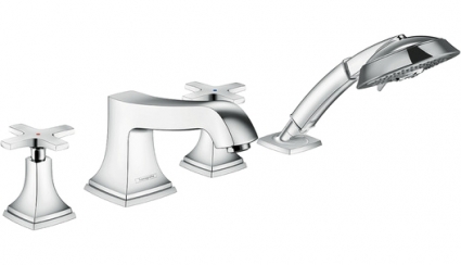 Смеситель Hansgrohe Metropol Classic 31449000 на борт ванны двухвентильный, хром