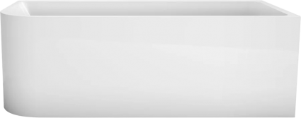 Акриловая ванна BelBagno BB712-1500-730-R 150x75 см, с ножками, со сливом-переливом, с донным клапаном, асимметричная, пристенная, объем 229 л.