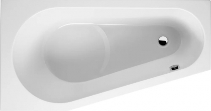 Акриловая ванна Riho Delta B066001005 R без опоры 150x80 см, угловая, асимметричная, пристенная, объем 190 л.