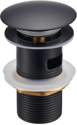Донный клапан для раковины Milacio Ultra MCU.050.MB матовый черный