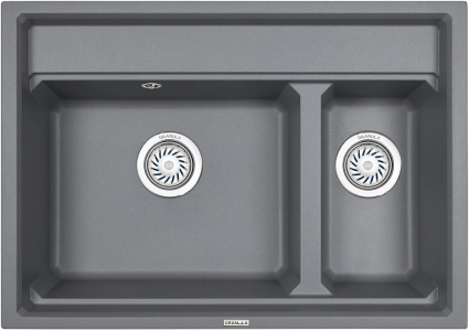 Мойка кухонная Granula Kitchen Space KS-7302 алюминиум матовая, прямоугольная, 73x51 см