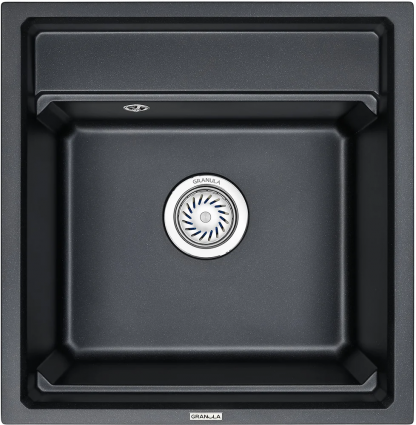 Мойка кухонная Granula Kitchen Space KS-5002 шварц матовая, квадратная, 50x51 см