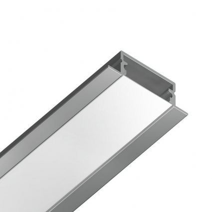 Ambrella light Встраиваемый профиль с рассеивателем Ambrella Illumination GP1200AL, цвет серебро