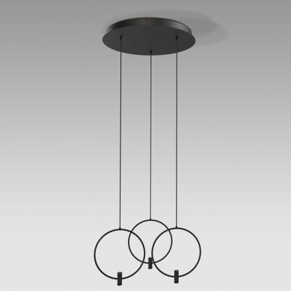 Подвесная светодиодная люстра Eurosvet Layla 50257/3 Led черный в стиле Хай-тек, цвет черный