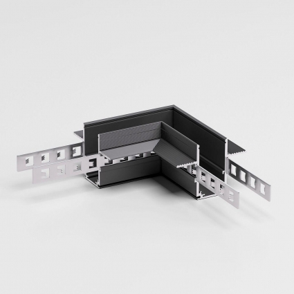 Коннектор L-образный Elektrostandard Slim Magnetic 85212/00 a067500 в современном стиле, цвет черный