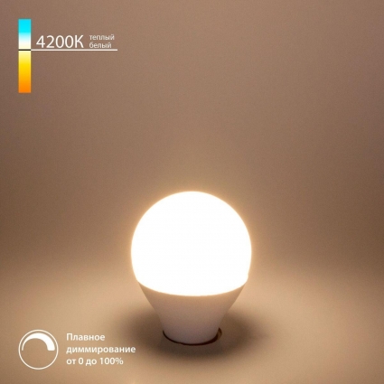 Лампа светодиодная диммируемая Elektrostandard E14 7W 4200K матовая BLE1449 a063765 цвет матовый