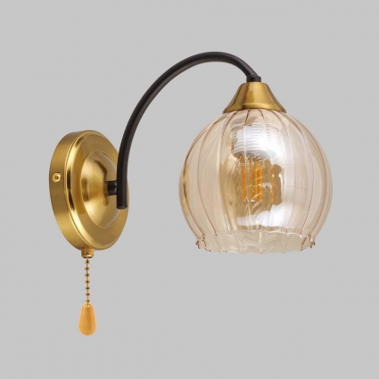 Бра IMEX MD.51831-1-W-BK+BR в стиле модерн, мощность 60 Вт