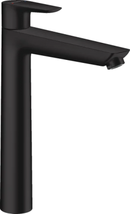 Смеситель для раковины Hansgrohe Talis E 240 71716670 с донным клапаном, матовый черный, однорычажный, длина излива 18.3 см