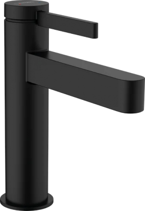 Смеситель для раковины Hansgrohe Finoris 110 76020670 матовый черный однорычажный, длина излива 13.9 см