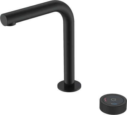 Смеситель для раковины Boheme Tech 158-B black черный, длина излива 14 см