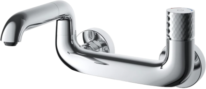Смеситель для ванны с душем Iddis Twist TWISBBTi02WA хром, длина излива 13.6 см