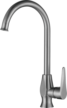 Смеситель для кухни Профсан Steel PSM-300-3 однорычажный, сталь