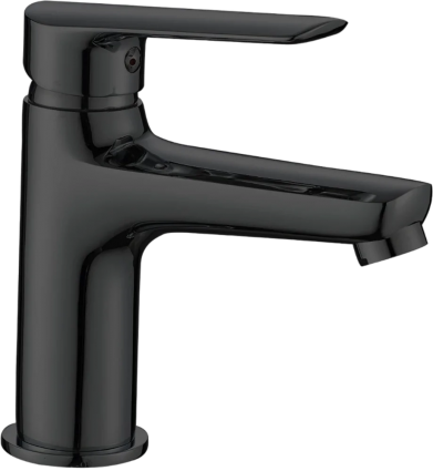 Смеситель для раковины ESKO Lagos LG26B черный однорычажный, длина излива 12.6 см