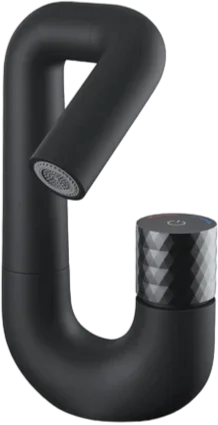 Смеситель для раковины Iddis Twist TWIBLBTi01 матовый черный длина излива 7.5 см
