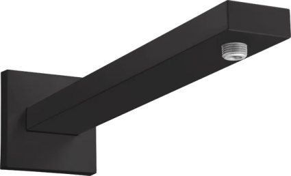 Кронштейн для верхнего душа Hansgrohe Square 27694670 38,9 см, матовый черный в современном стиле