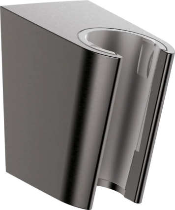 Настенный держатель Hansgrohe Porter S 28331340 матовый черный хром цвет темный хром, штанга 5.3 см