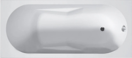 Акриловая ванна Riho Bathtubs Lazy B081001005 без опоры 180x80 см, еurowhite, прямоугольная, пристенная