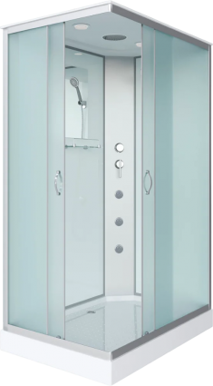 Душевая кабина Niagara Classic NG-43285-14QG 120х80 см, с гидромассажем, прямоугольная, поддон низкий