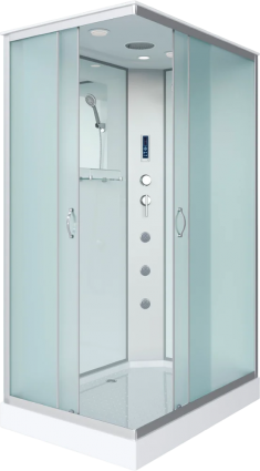 Душевая кабина Niagara Classic NG-43285-14QF 120х80 см, с гидромассажем и пультом управления, прямоугольная, поддон низкий