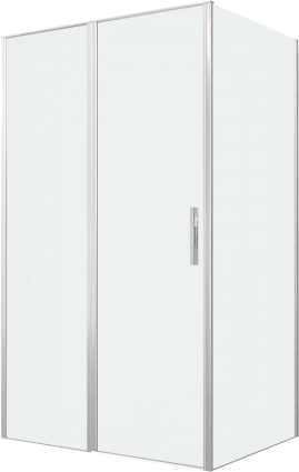 Душевой уголок Allen Brau Priority 120x90, профиль серебро браш, стекло прозрачное, прямоугольный, двери распашные
