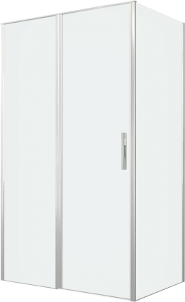 Душевой уголок Allen Brau Priority 120x80, профиль серебро браш, стекло прозрачное, прямоугольный, двери распашные