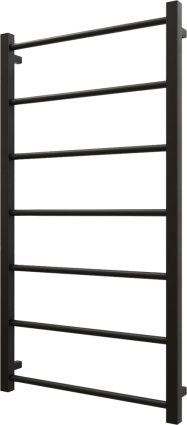 Полотенцесушитель водяной Grota Simple 100x53, RAL9005 черный матовый, лесенка