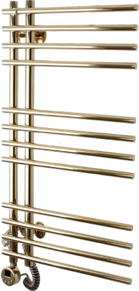 Полотенцесушитель электрический Domoterm Гамма П12 7x80, правый, золото