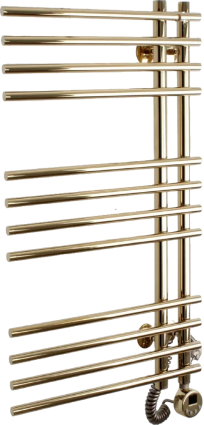 Полотенцесушитель электрический Domoterm Гамма П12 7x80, левый, золото