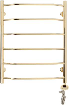 Полотенцесушитель электрический Domoterm Лаура П6 60x80, правый, золото, лесенка