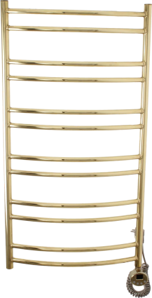 Полотенцесушитель электрический Domoterm Калипсо П12 50x100, правый, золото, лесенка