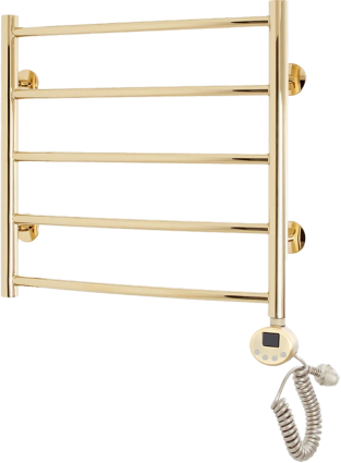 Полотенцесушитель электрический Domoterm Калипсо П5 50x50, правый, золото, лесенка