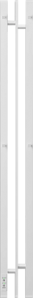 Полотенцесушитель электрический Point Фрея PN20712W 13x120, белый, I-образный