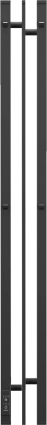 Полотенцесушитель электрический Point Фрея PN20712B 13x120, черный, I-образный
