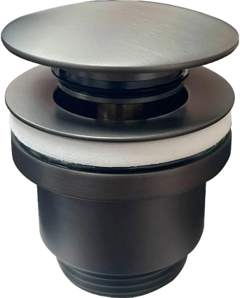 Донный клапан для раковины Haiba HB64-3 оружейная сталь