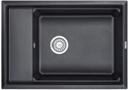 Мойка кухонная Granula Kitchen Space KS-7305 черный матовая, прямоугольная, 73x51 см
