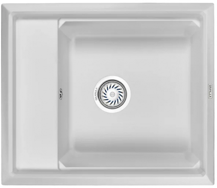 Мойка кухонная Granula Kitchen Space KS-6004 арктик матовая, прямоугольная, 60x51 см