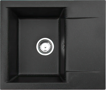 Мойка кухонная Alveus Gem Granital 20 carbon матовая, прямоугольная, 59x50 см