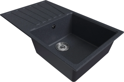 Мойка кухонная Mixline ML-GM20 (343) антрацит матовая, прямоугольная, 83x48 см