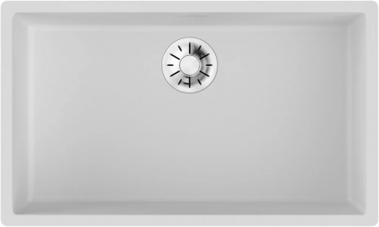 Мойка кухонная Omoikiri Yamakawa 75-Integra-WH белая матовая, прямоугольная, 73.3x43.3 см