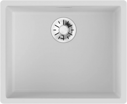 Мойка кухонная Omoikiri Yamakawa 55-Integra-WH белая матовая, прямоугольная, 53.3x43.3 см