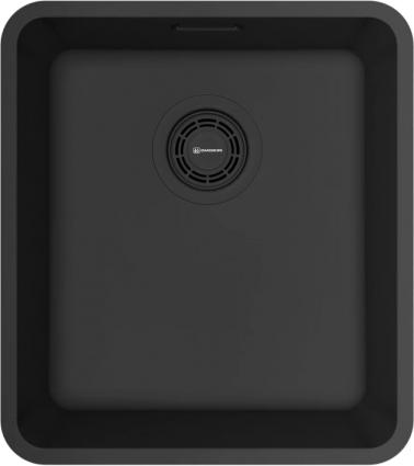 Мойка кухонная Omoikiri Omi 37-U/I Ultra-GB графит матовая, прямоугольная, 37x41.5 см