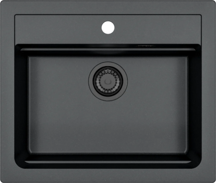 Мойка кухонная Alveus Atrox 30 carbon матовая, прямоугольная, 59x50 см