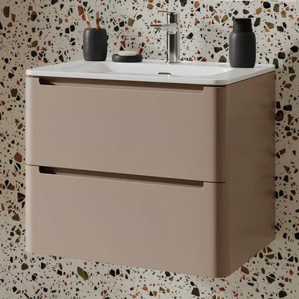 Тумба для комплекта Iddis Edifice 60 подвесная, капучино, под раковину 0106000i28, матовая, с ящиками