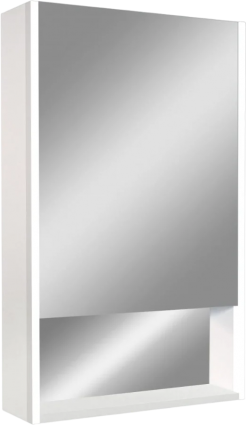 Зеркало-шкаф Art&Max Foggia AM-Fog-600-800-1D-L-DS-F-White 60х80, белое, с подсветкой