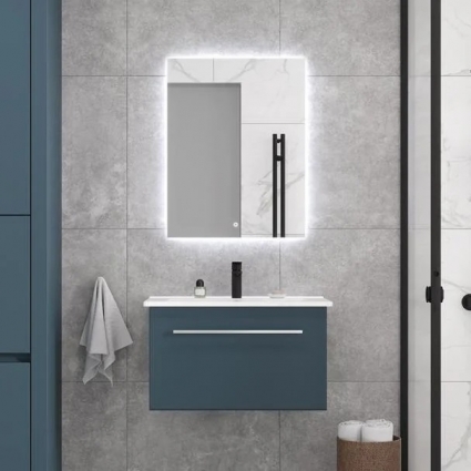 Мебель для ванной Velvex Posse 75 верде подвесная, матовая, с ящиками