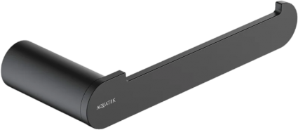 Держатель туалетной бумаги Акватек Лира AQ4408MB матовый черный подвесной,  в современном стиле