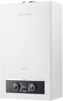 Проточный водонагреватель Royal Thermo Royce GWH 11 газовый 22 кВт, медный теплообменник, белый