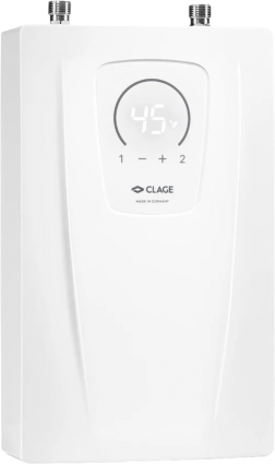 Проточный водонагреватель Clage E-compact CEX 7-U 6.9 кВт, спиральный теплообменник, белый