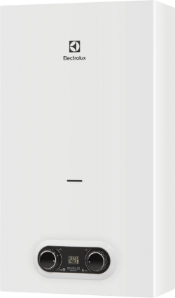 Проточный водонагреватель Electrolux NanoPlus 2.0 GWH 14 газовый 28 кВт, медный теплообменник, белый